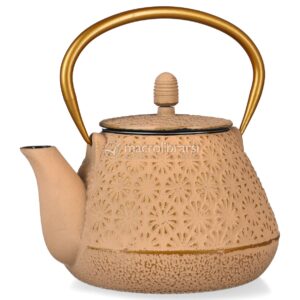 Teiera in Ghisa per Tisane in Foglia "Nara" - Beige Rosè