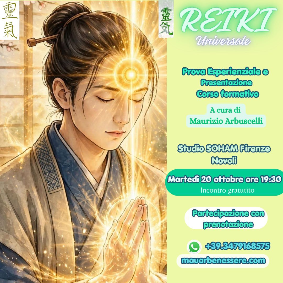Prova REIKI SOHAM 20 ottobre ore 19.30