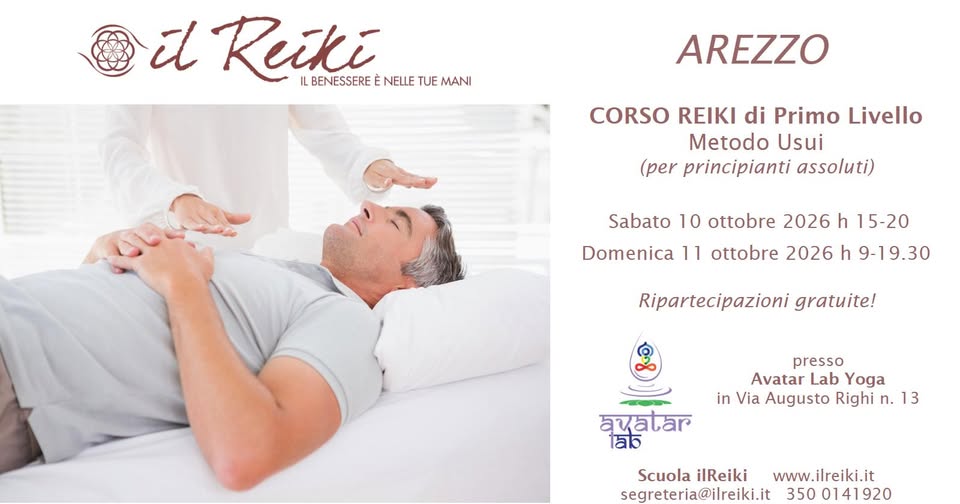 corso reiki di primo livello usui ad arezzo