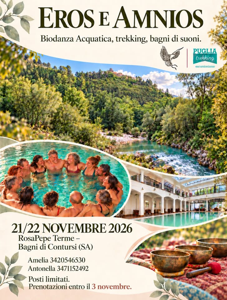 eros e amnios biodanza acquatica trekking terme bagni di suoni