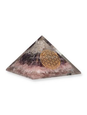 piramide in orgonite triangolo d oro con fiore della vita 730802 3