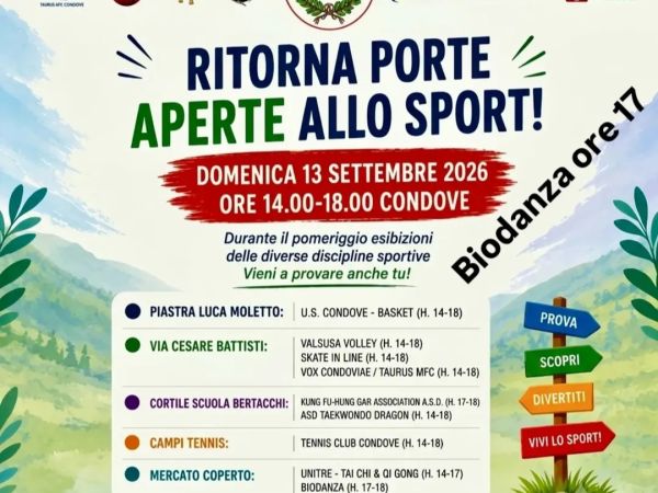 Giornata porte aperte allo sport e benessere con Biodanza