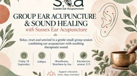 Eventi 62 Sessione di agopuntura auricolare di gruppo e sound healing