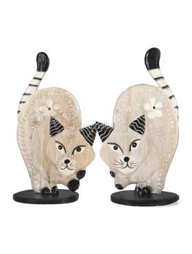 gatti su piedistallo set da 2 gatti 684482