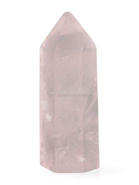 mini punta esagono in quarzo rosa 737455