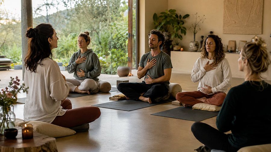 Ritiro di respirazione: cosa aspettarsi da un seminario di respiro, chakra e meditazione 1 Ritiro di respirazione: cosa aspettarsi da un seminario di respiro, chakra e meditazione