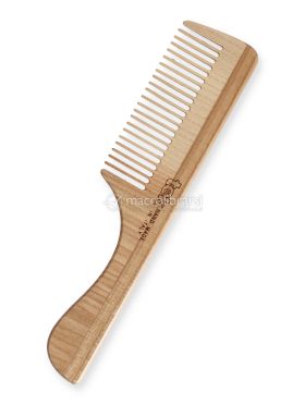pettine a denti fitti con manico in legno 740372