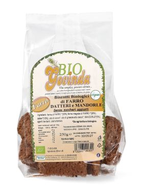 biscotti biologici di farro datteri e mandorle bio 739442