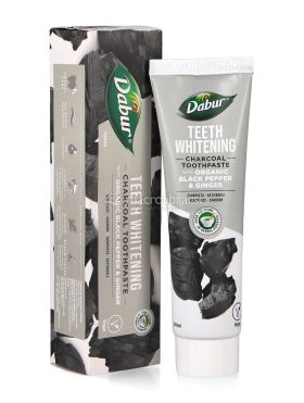 dentifricio ayurvedico sbiancante al carbone vegetale pepe nero e zenzero 731195