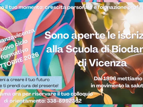 Iscrizioni aperte alla Scuola di Biodanza di Vicenza