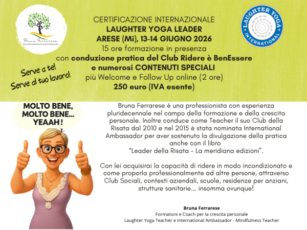 Certificazione internazionale Leader Yoga della Risata
