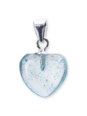 pendente in argento e cuore topazio blu 730425