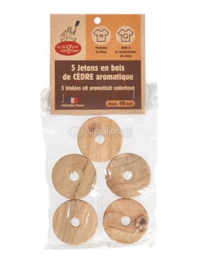 gettoni in legno di cedro antiodore e antifarfalline 736794