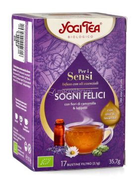 yogi tea per i sensi infuso con oli essenziali sogni felici 209232