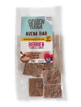mini barrette di avena con frutti rossi avena bar golden yooga 672528