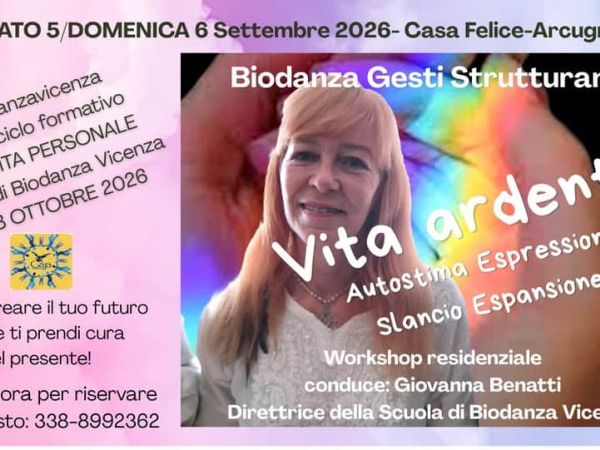 Biodanza – Gesti strutturanti “Vita ardente”