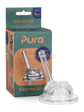 cannuccia in silicone per biberon e bottiglie pura 737831