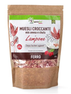 muesli croccante mix avena e chufa al lampone 651217