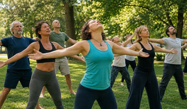 Movimento bioenergetico all’aperto: respiro, ascolto corporeo e pratica in natura
