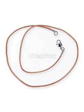 collana in pelle con chiusura a moschettone 745000