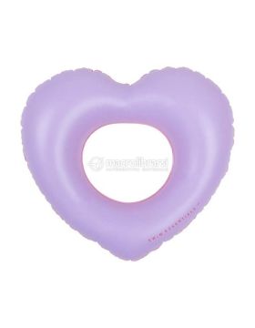 salvagente cuore rosso e viola in pvc riciclabile 55 cm 680245